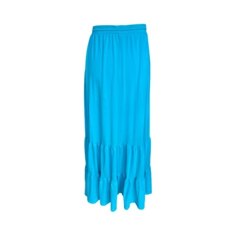 Garnet Hill Turquoise Maxi Skirt Size XS - Picture 3 of 7